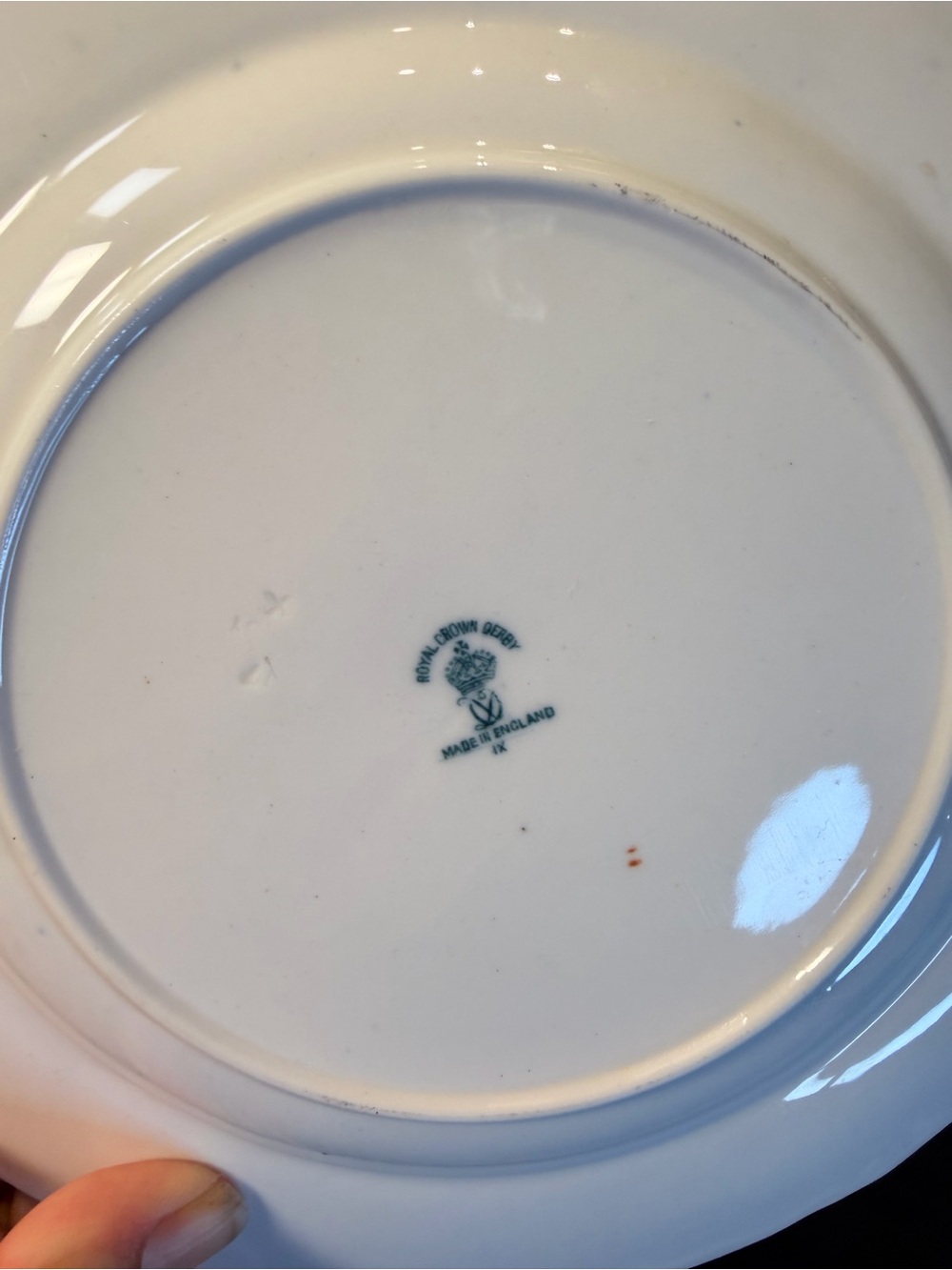 Royal Crown Derby Blue Mikado 5 Piece PLACE SETTING Plate Coffee Tea cup England - Picture 7 of 9